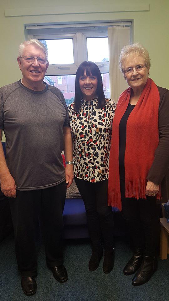 Ron & Lesley with H&W worker Angela Coe