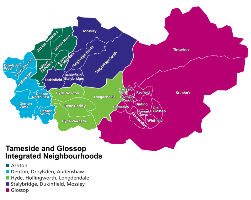 Localities in Tameside and Glossop 